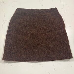 Uniqlo Brown Wool Pencil Skirt